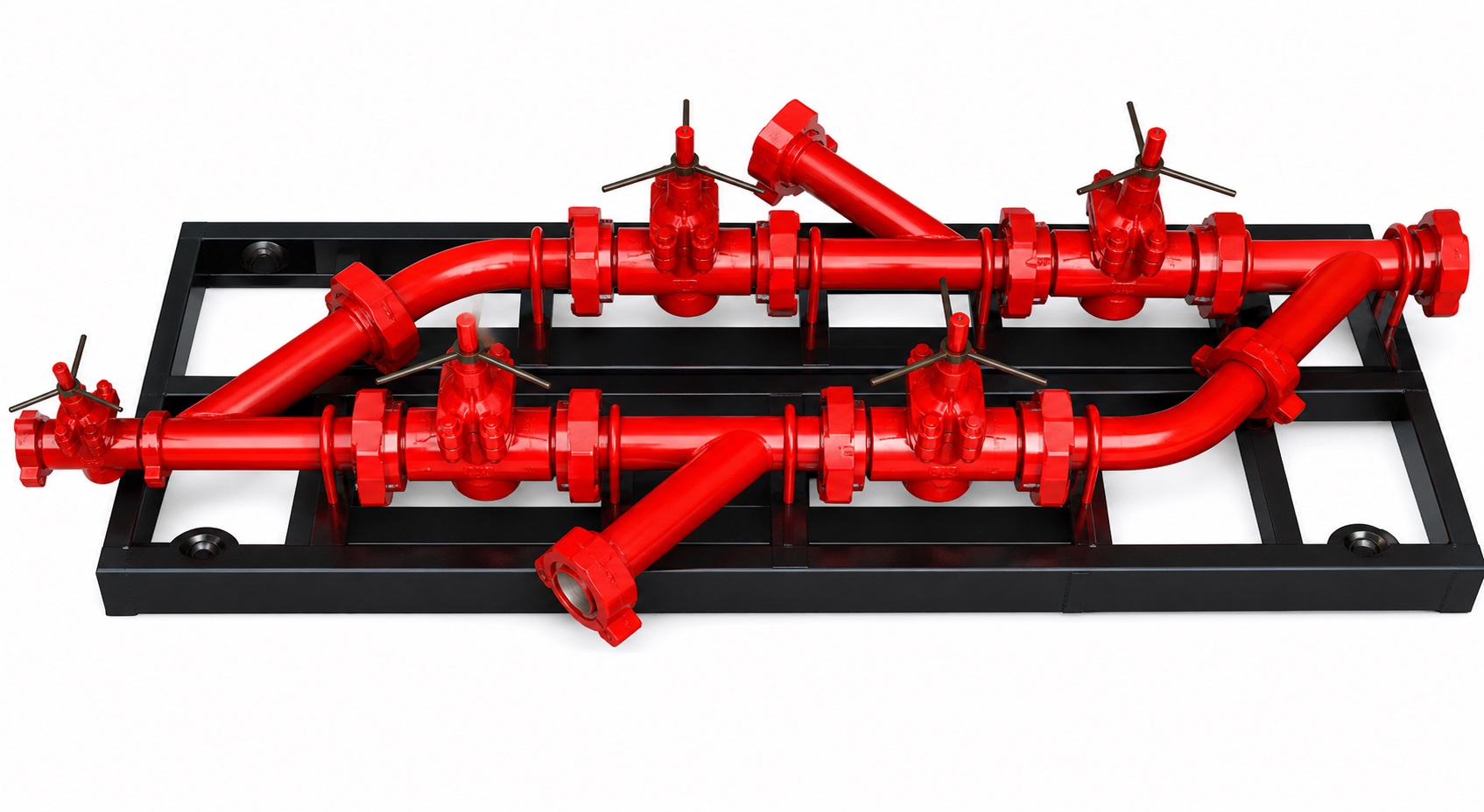 Two-Pump High-Pressure Drilling Fluid Pump Manifold