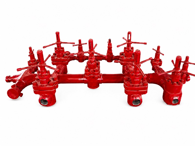 High-pressure drilling fluid manifold