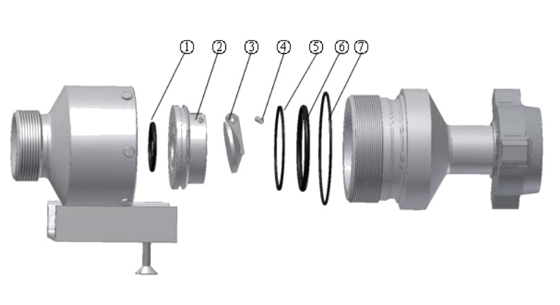 Inline Flapper Check Valve Repair Kit