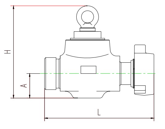Top-Entry Flapper Check Valve Structure Diagram